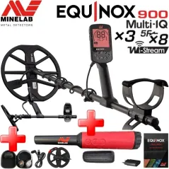 Minelab Equinox 900 metalo detektorius su 11 ir 6 colių ritėmis