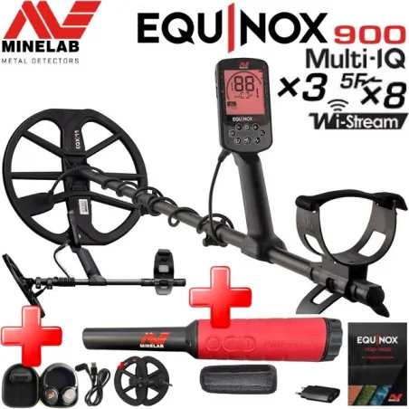 Minelab Equinox 900 metalo detektorius su 11 ir 6 colių ritėmis