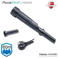 Nokta Pulse Dive povandeninis pinpointeris keičiama antena