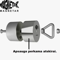 Paieškos magnetas Magnetar Hardcore 360° 600 kg